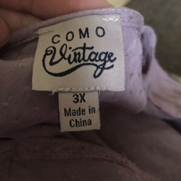 Como Vintage Swiss Dot Blouse W/ Bell Sleeve - Picture 8 of 8